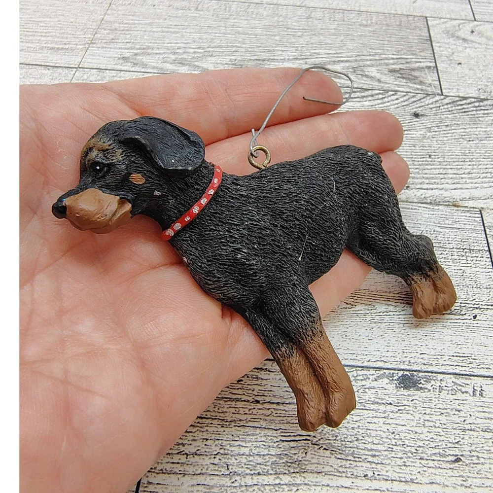 Rottweiler Dog Ornament • Pet Lover Christmas Tree Decoration •‎ 3.5